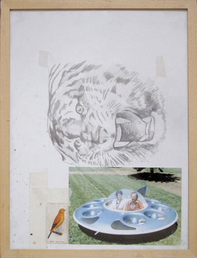 “it’ll never happen, guys”, 2010, graphite and found paper on cardboard/pappe, 30 x 40 cm